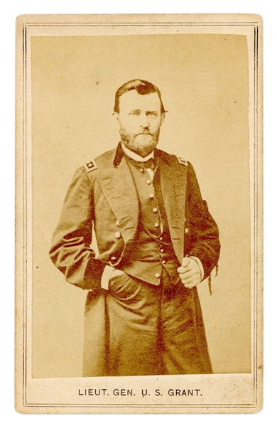  GRANT, Ulysses S. (1822-1885). Albumen Carte de Visite. [Ph...