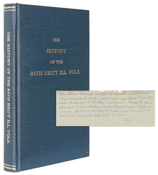  [SANDBURG, Carl (1878–1967)]. SIMMONS, L.A. History of the ...