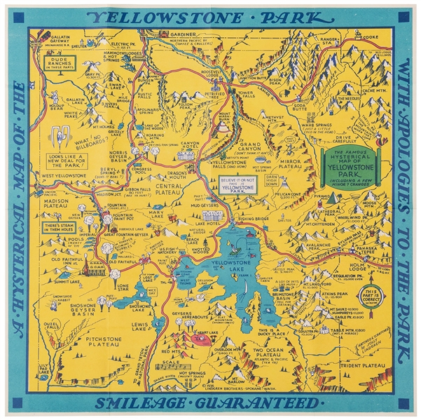  [PICTORIAL MAP]. LINDGREN, Hjalmer “Jolly” (1895–1952). A H...