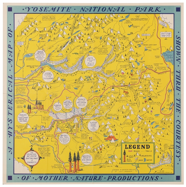  [PICTORIAL MAP]. LINDGREN, Hjalmer “Jolly” (1895–1952). A H...