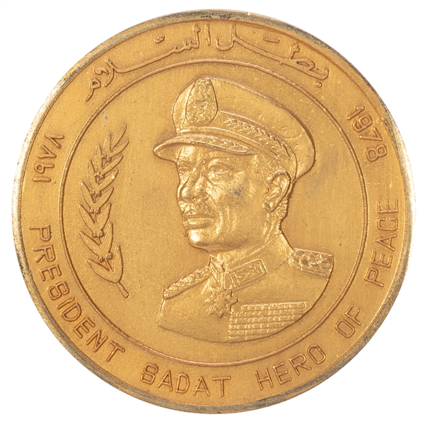  [EGYPT]. – [SADAT, Anwar (1918-1981)]. Nobel Peace Prize Me...