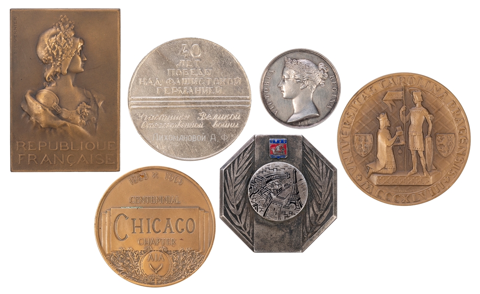  [MEDALLIONS]. [INTERNATIONAL]. A group of 6 various medalli...