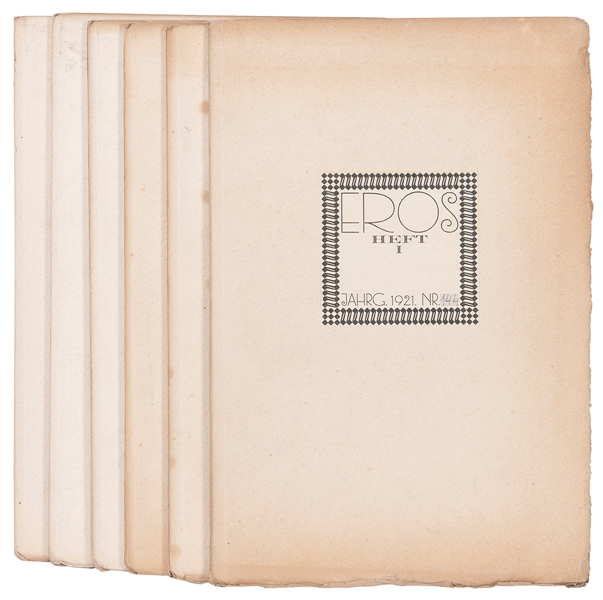  [EROTICA]. [PERIODICALS]. Eros. [Vienna: Frisch, 1921]. 6 s...