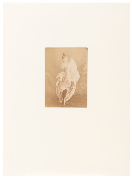  LA GOULUE (stage name of Louise Weber, 1866-1929). Albumen ...