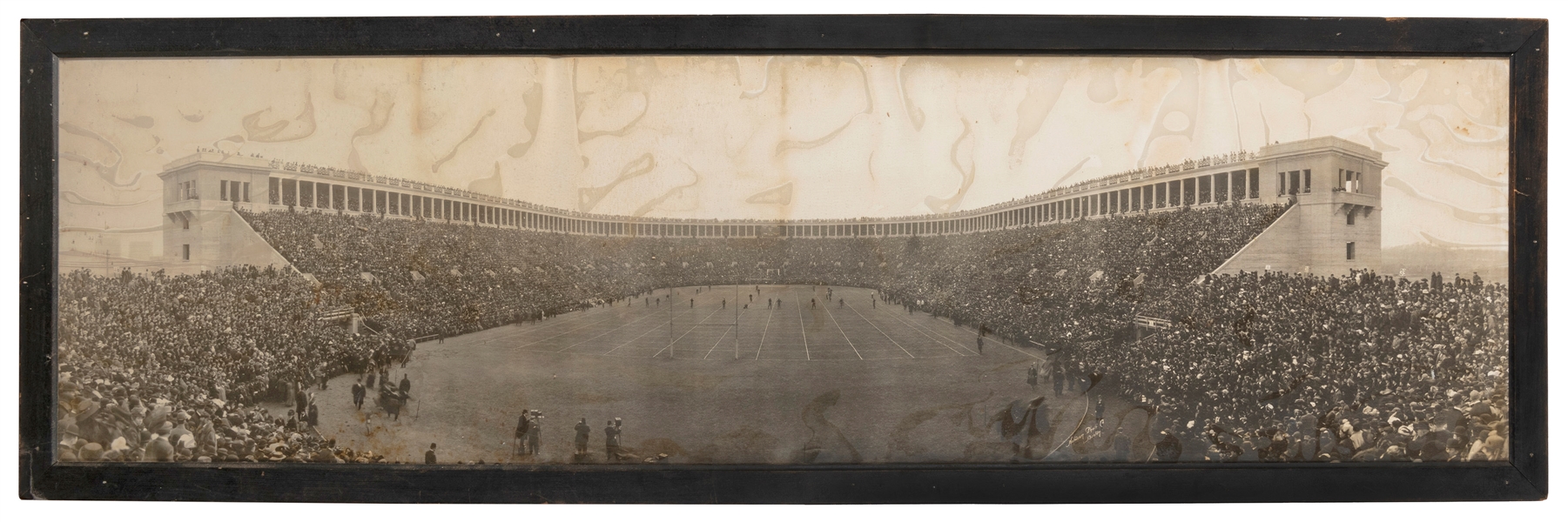  [HARVARD STADIUM]. Large panoramic photograph of Harvard St...