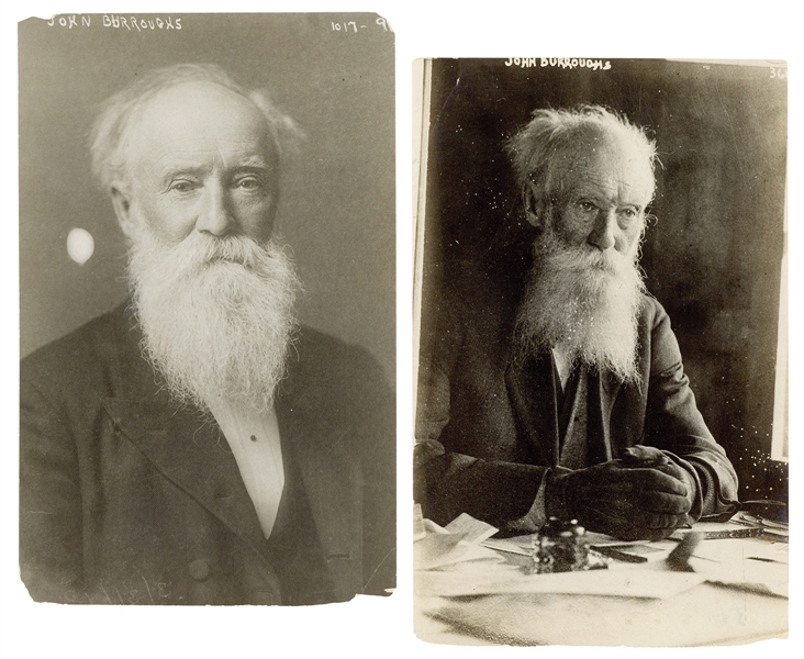  [LITERARY]. A pair of John Burroughs photographed portraits...