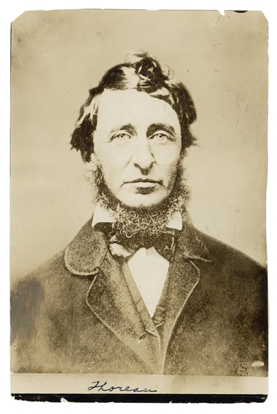  [LITERARY]. Henry David Thoreau Photographic portrait. New ...