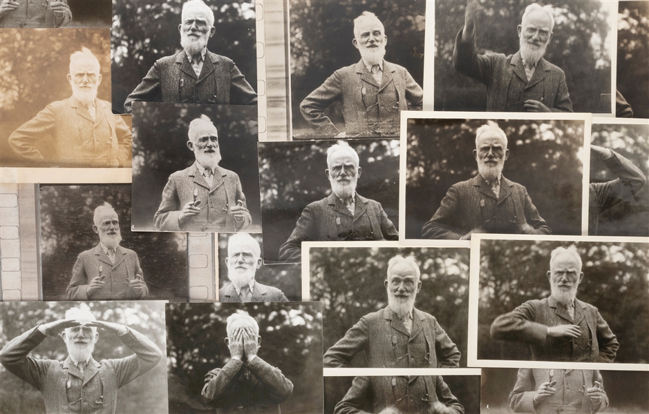  [LITERARY]. George Bernard Shaw Photo Collection. Circa 194...