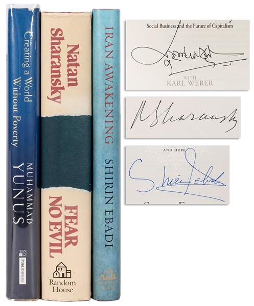  [HUMAN RIGHTS]. A group of 3 books signed by Human Rights A...