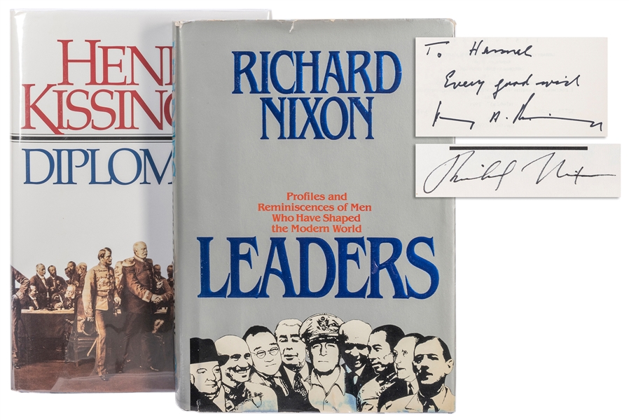  [NIXON ADMINISTRATION]. A group of 2 signed books. Includin...