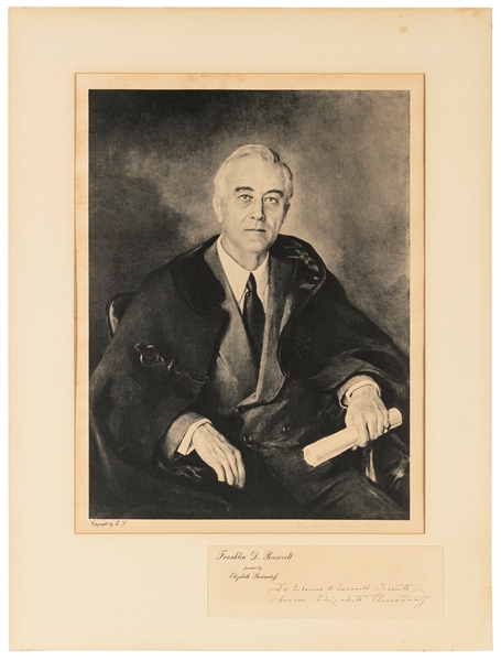  SHOUMATOFF, Elizabeth (1888–1980). Franklin D. Roosevelt. 1...