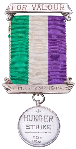  [WOMEN’S SUFFRAGE]. Hunger Strike Medal with original case....