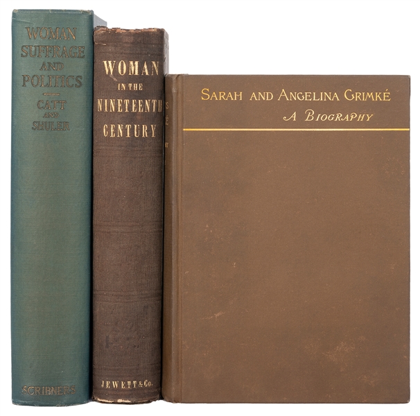  [WOMEN’S SUFFRAGE]. A group of 3 books associated with the ...