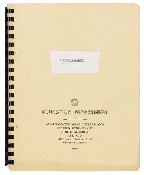  [LABOR RIGHTS]. Current Leaflets. Chicago: Education Depart...