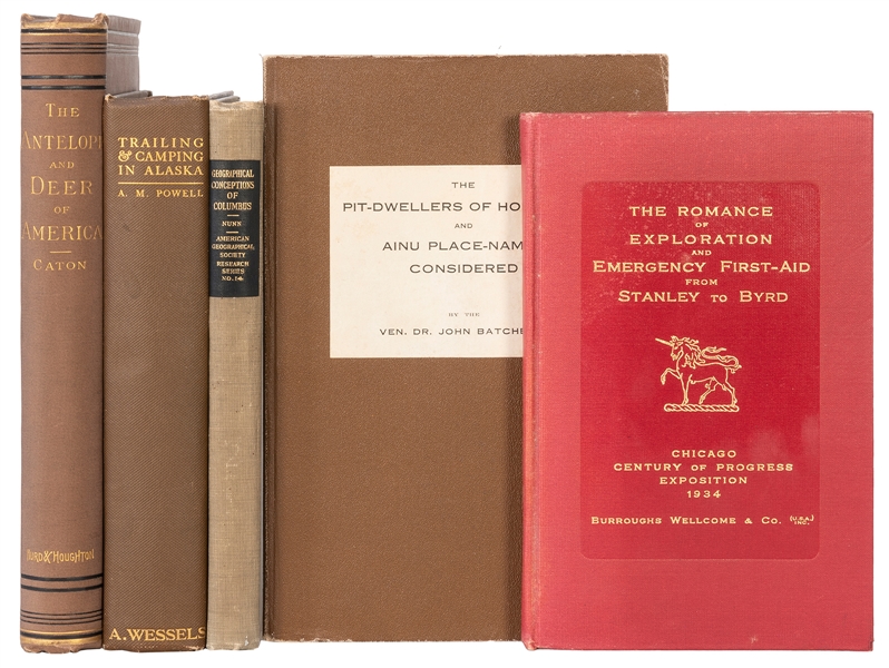  [TRAVELS AND VOYAGES]. A group of 5 travel-related books. I...