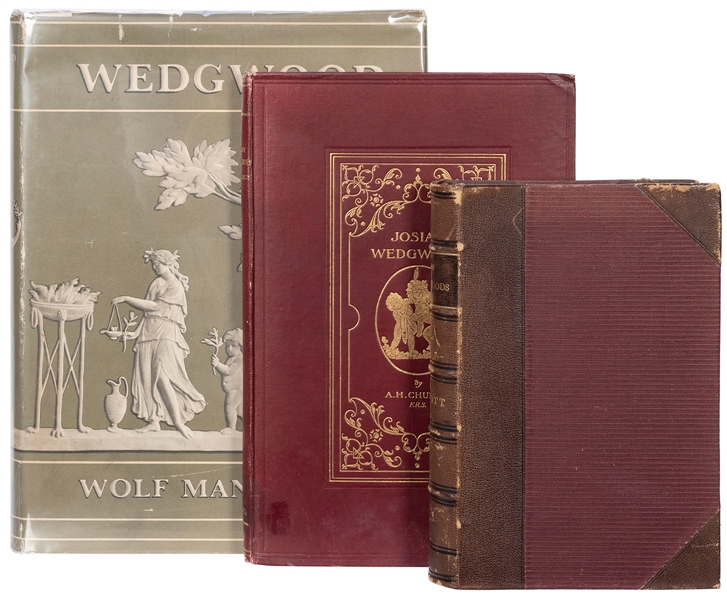  [WEDGWOOD POTTERY]. A group of 3 volumes on the history of ...