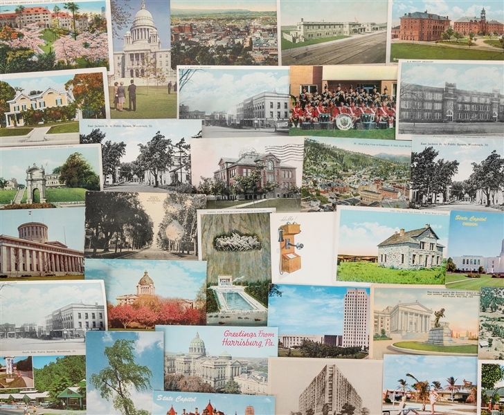  [POSTCARDS]. Dealer inventory of hundreds of vintage postca...