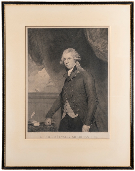  REYNOLDS, Joshua, Sir (1723–1792), artist. –– [SHERIDAN, Ri...