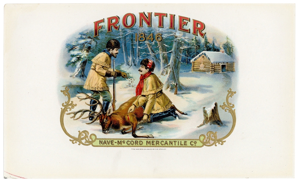  Frontier 1846 Hunting Cigar Label Lot (6). Nave-McCord Merc...