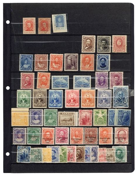  [HAWAII]. Specialized Hawaii Stamp Collection. Mostly unuse...