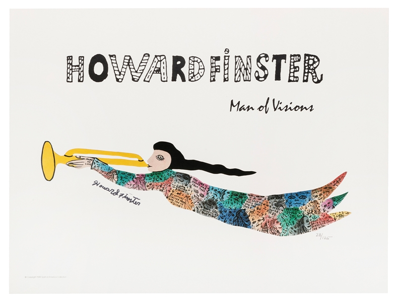  FINSTER, Howard (American, 1916-2001). “Howard Finster Man ...