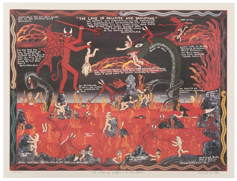  FINSTER, Michael (American, b. 1969). “The Lake of Hellfire...