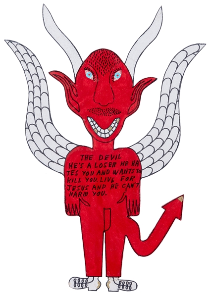  FINSTER, Roy (American, b. 1941). Untitled [The Devil]. 199...