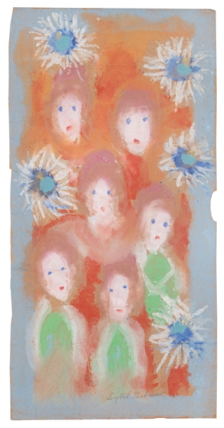  GIBSON, Sybil (American, 1908-1995). Six Women. Circa 1970s...