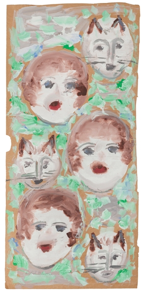  GIBSON, Sybil (American, 1908-1995). Three Children and Thr...