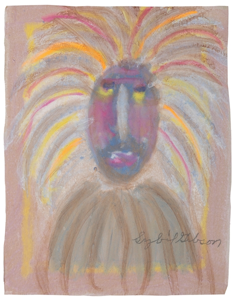  GIBSON, Sybil (American, 1908-1995). Lion. Circa 1970s-1990...