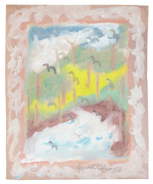  GIBSON, Sybil (American, 1908-1995). Forest Scene 1. Circa ...