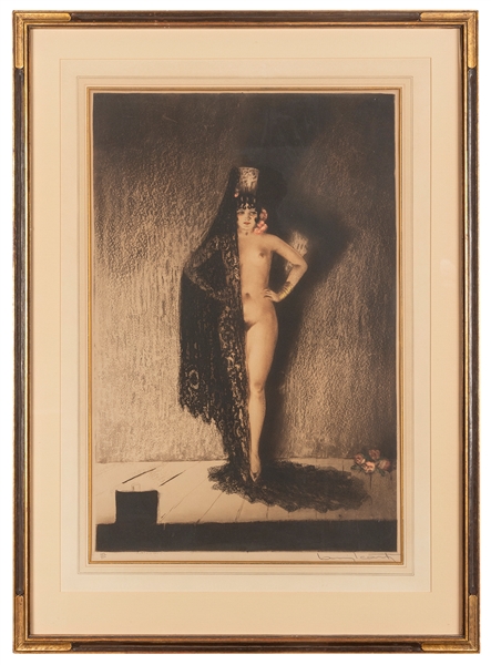  ICART, Louis (French, 1888-1950). “Conchita”. Circa 1920s-1...