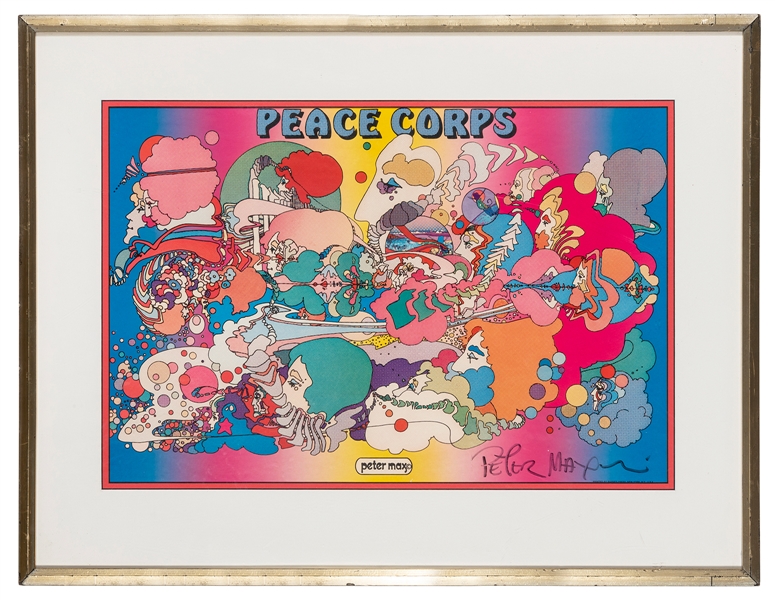  MAX, Peter (German-American, b. 1937). Peace Corps. Circa 1...