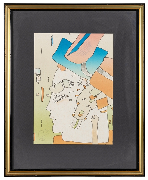  MAX, Peter (German-American, b. 1937). “Pique Dame”. Circa ...