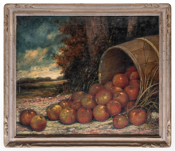  CROSS, H[enry] H. (American, 1837-1918). Barrel of Apples. ...