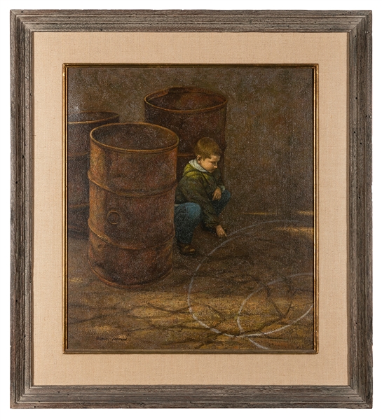  DAVIDSON, Herbert (American, b. 1930). Untitled [Boy with C...