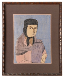  GASPARO, Oronzo (American, 1903-1969). Portrait of a Woman....