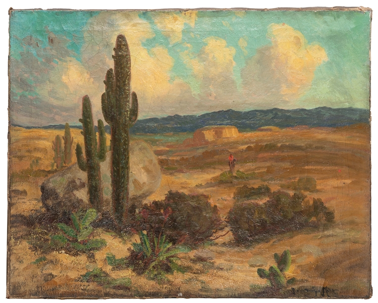  MILLER, Ralph Davidson (American, 1858-1945). “Cactus on th...