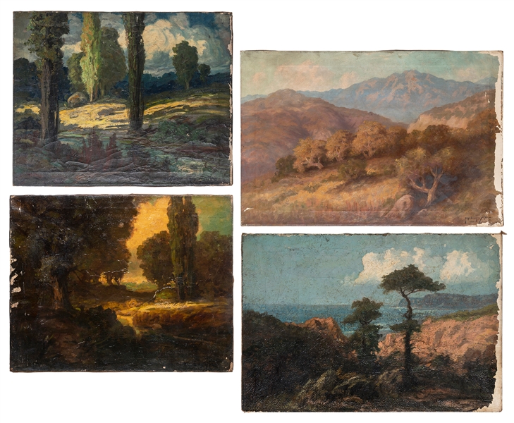  MILLER, Ralph Davidson (American, 1858-1945). A group of 4 ...