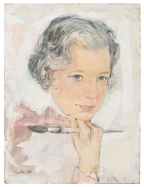  UTZ, Thornton (American, 1914-1999). Portrait of a female a...