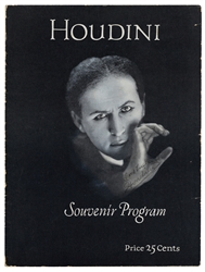  HOUDINI, Harry (1874-1926). Final Tour Souvenir Program Sig...