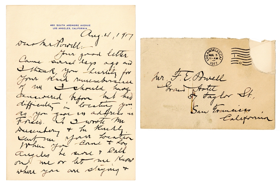  KELLAR, Harry (1849-1922). Autograph Letter Signed from leg...