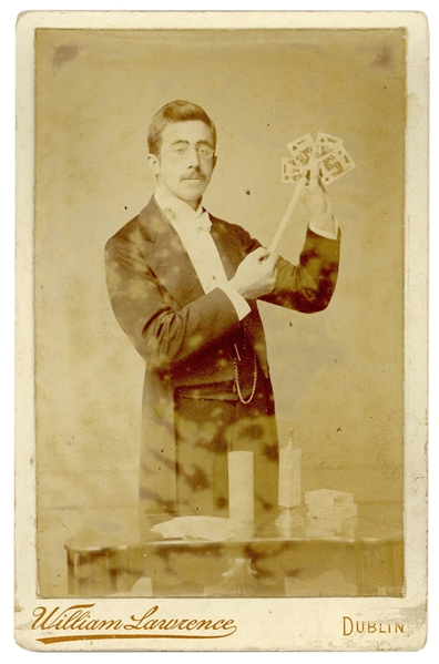  Cabinet Photograph of a Magician. Dublin: William Lawrence,...