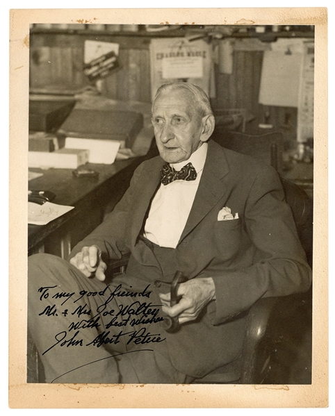  PETRIE, John Albert. Photograph of John Albert Petrie. Phot...