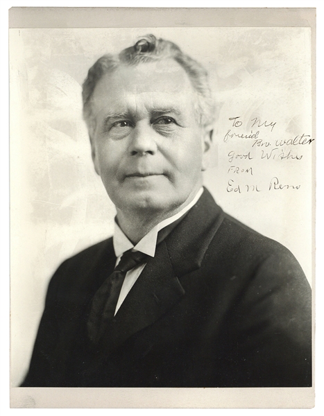  RENO, Ed (Edward Munn Burdick). Photograph of Ed Reno. Blac...