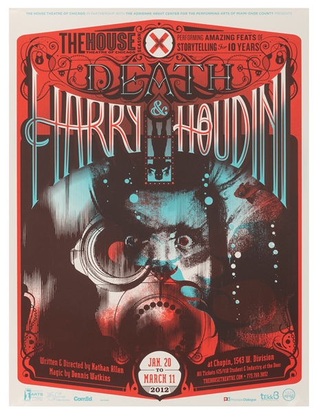  WATKINS, Dennis. Death & Harry Houdini. Chicago: The House,...