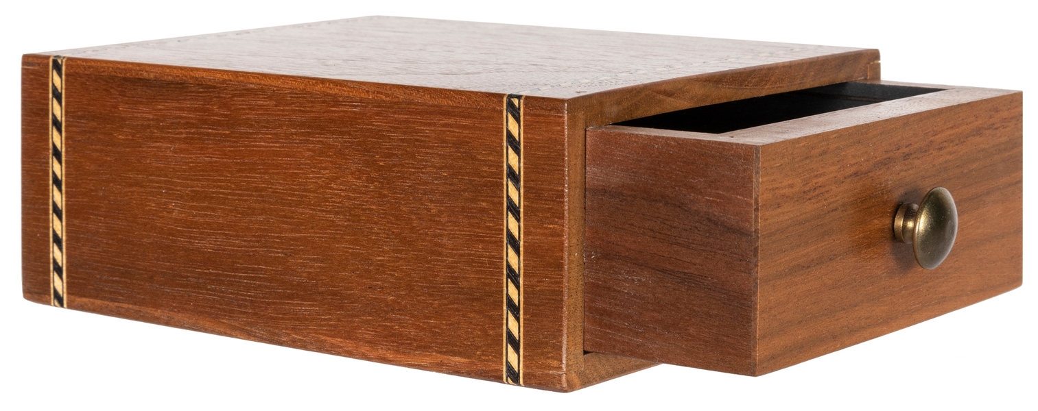  Inlaid Drawer Box. Cashmere: Magic House of Babcock, 2000s....