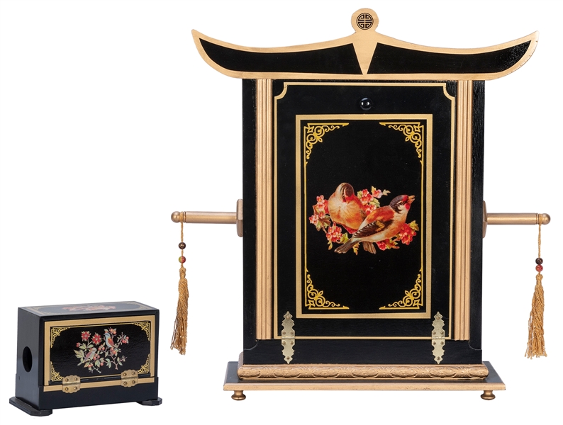 Oriental Frame and Silk Cabby Combination.