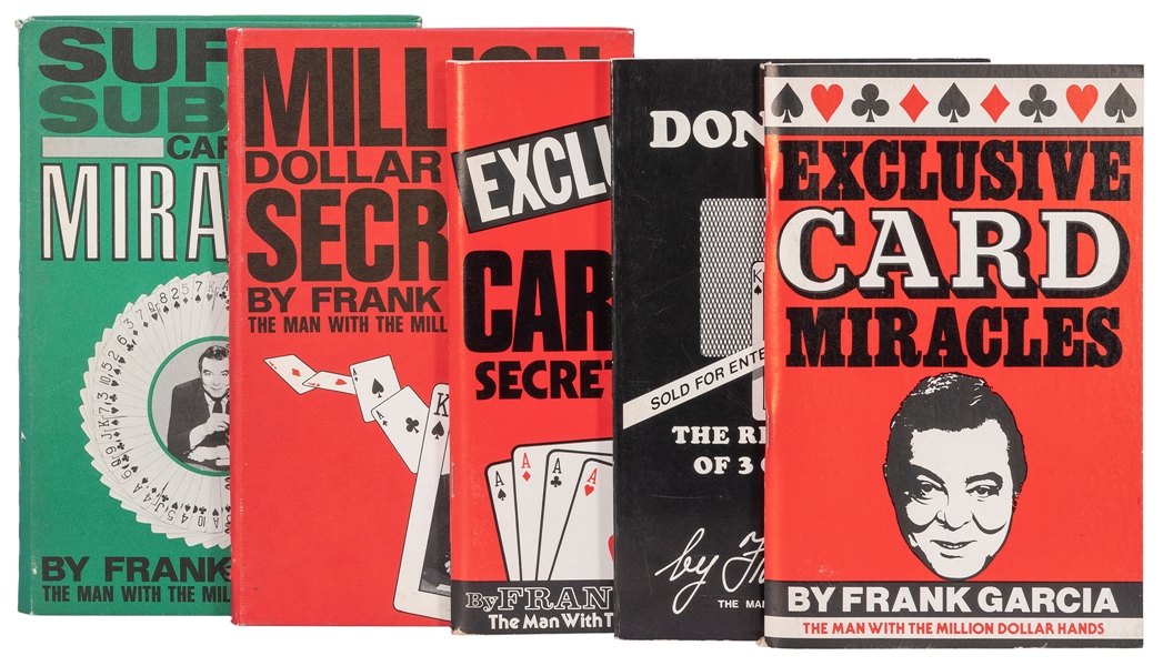  GARCIA, Frank (1927-1993). A group of Five First Editions. ...