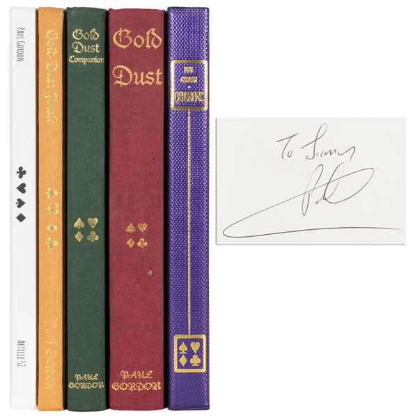  GORDON, Paul. Group of Four Signed Books by Paul Gordon. Wo...